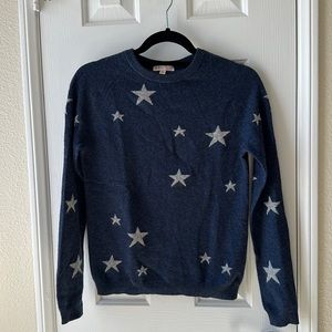 Philosophy 100% Cashmere Blue Star Sweater • Size XS